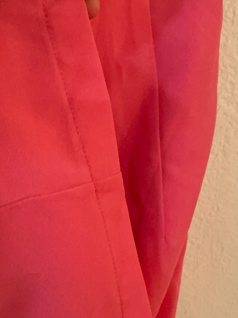 superdown Hot Pink Strapless Ruched Mini Dress with Side Ruffle - Picture 14 of 16